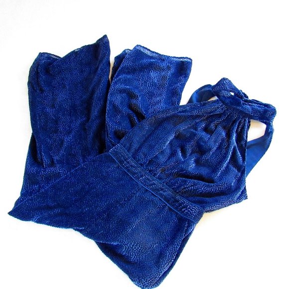 SOLD Anthropologie Elevenses Jumpsuit Velvet Navy Sz 0 - Picture 2 of 8